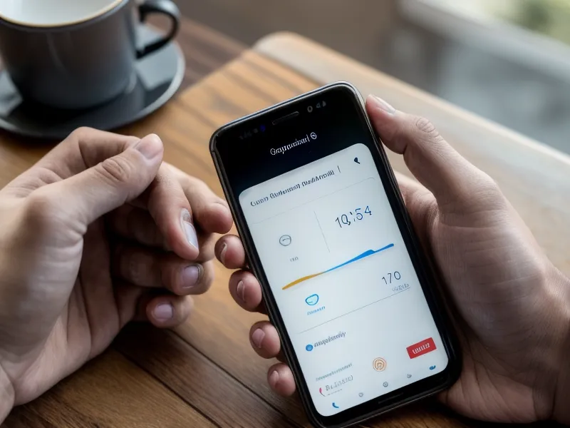 Gros plan sur une main tenant un téléphone avec une application de coaching pour arrêter de fumer.